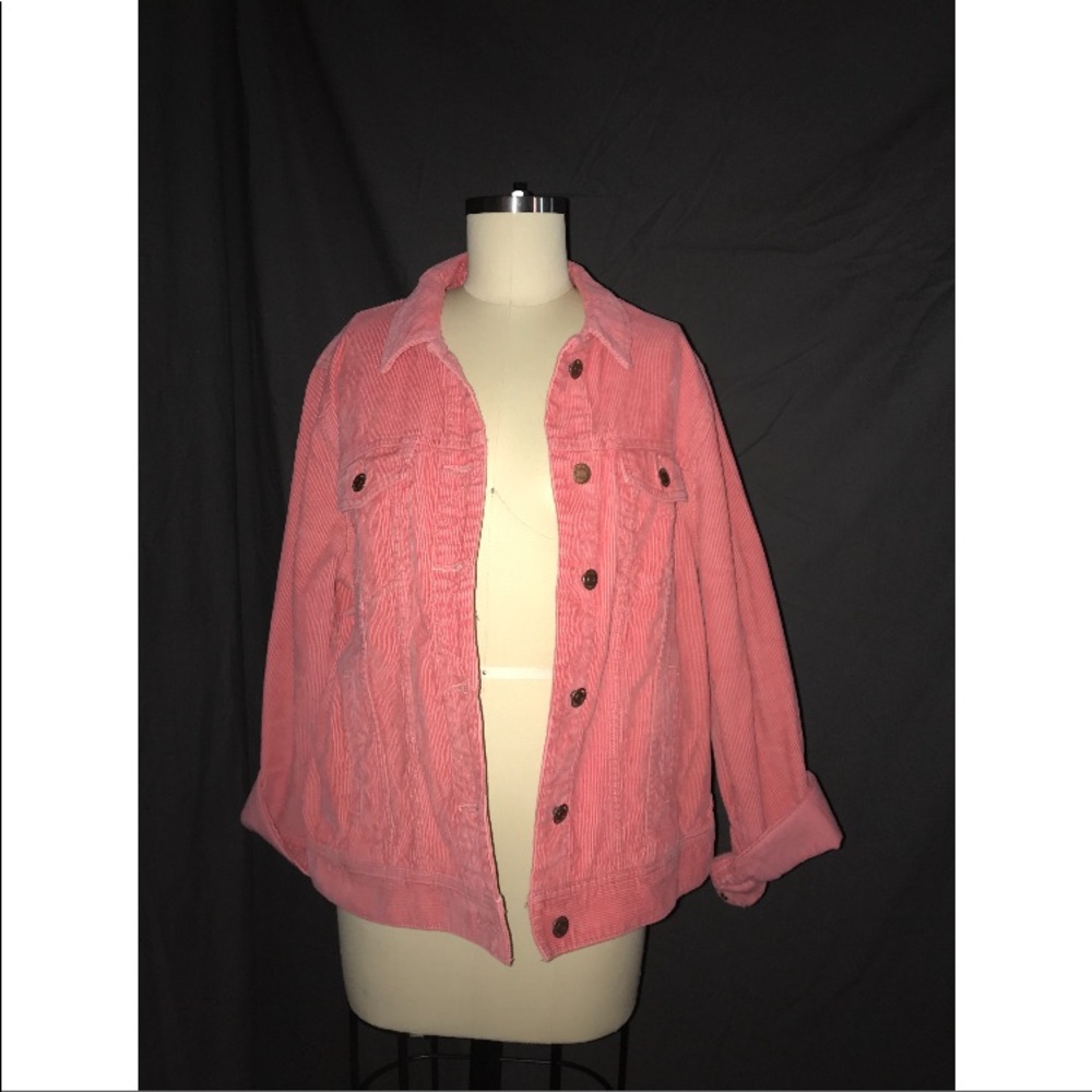 Pink Corduroy Jean Jacket